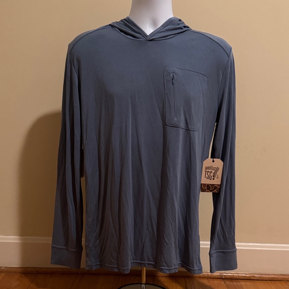 The Sporting Gent TSG Allszn Bamboo Hoody in Deep Sea Blue